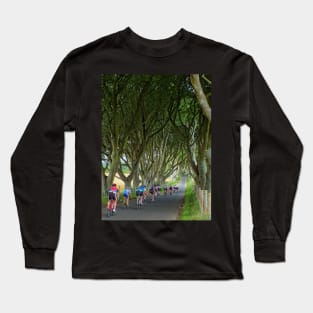 Cycling the Dark Hedges Long Sleeve T-Shirt